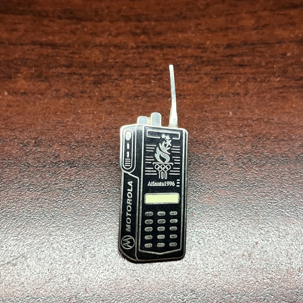 1996 Atlanta Olympics Motorola Cellular Cell Phone Lapel Hat Pin
